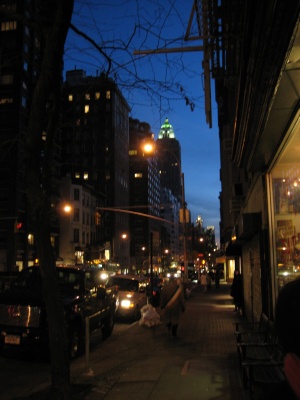 twilight with chrysler building