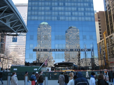reflection across from the wtc site